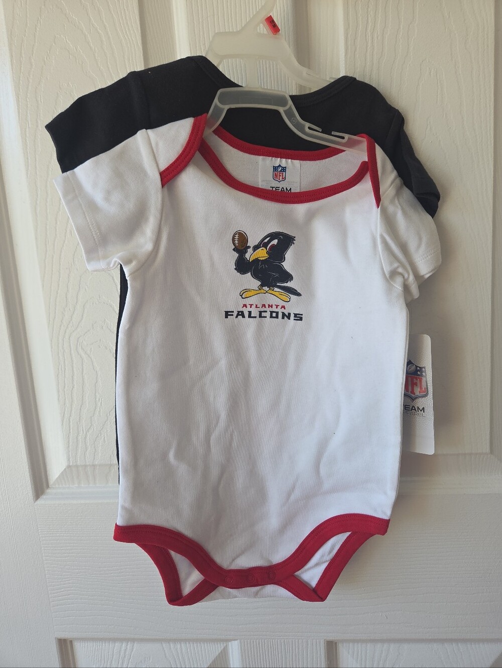 Atlanta Falcons Baby Creeper Set 6-12M, 18M NWT 2pc NFL Football Mascot Logo